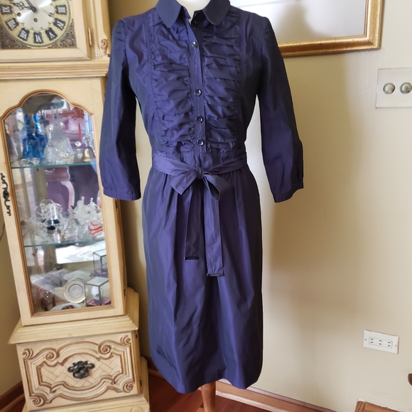 Burberry Dresses & Skirts - 💞VINTAGE BURBERRY BLUE TUXEDO SHIRT DRESS💞